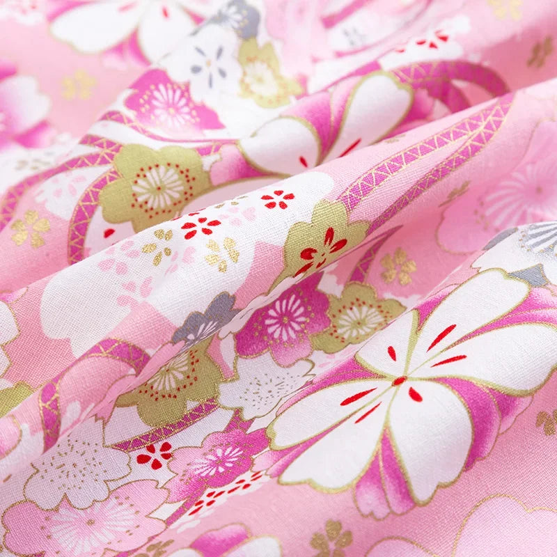 50x145cm Japanese Kimono Bronzed Fabric