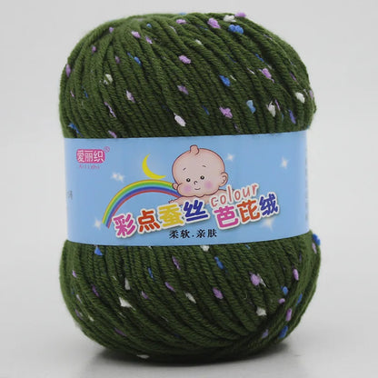 High Quality Wool Thread Eco-dyed Needlework Baby Cotton Cashmere Yarn