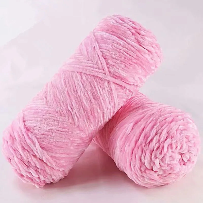DIY 100% Polyester  Velvet Yarn