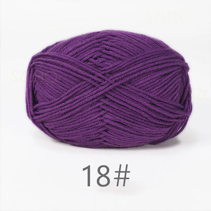 A1-a 50g/Set Soft Milk Cotton Yarn for Crochet Threads for Knitting