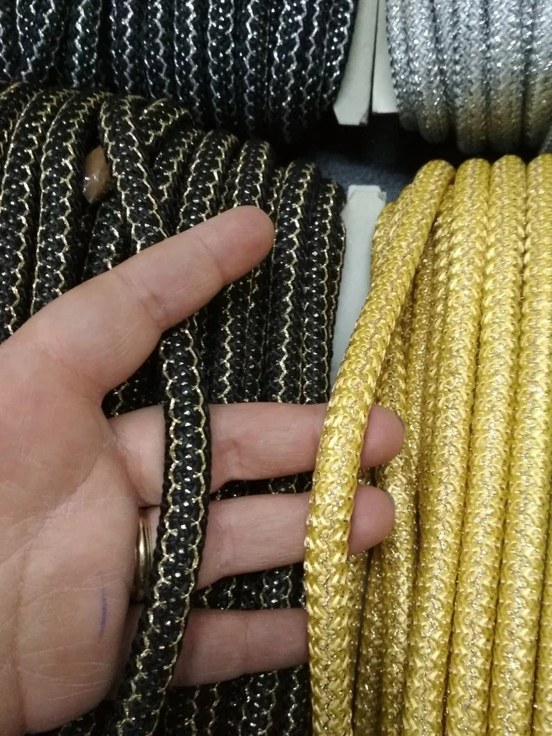 7.0mm Polyester Braid Rope Bag Making Rope 40yards High quality Polyester Rope Chunky Macrame rope Thick Rope