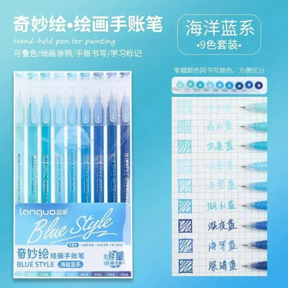 LANGUO 207/4 Colors Glitter Acrylic 0.5/1.0mm Gel Pen