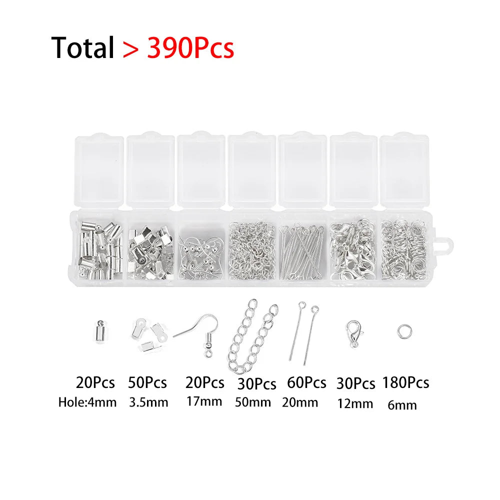 210-400pcs/Box Jewelry Making Kits Lobster Clasp