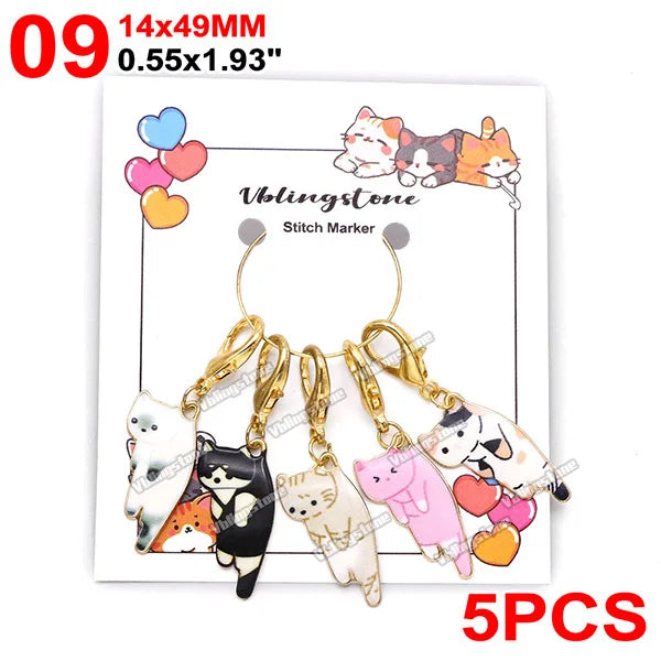 Cat Knitting Stitch Markers