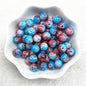 4/6/8/10mm Pattern Round Glass Beads Loose Spacer Beads
