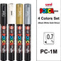 New Uni Posca Marker Pen Set PC-1M/3M/5M/8K/17K