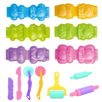 Cartoon 3D Animal Play Dough Molds