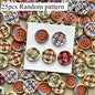 25Pcs Mixed Color Handmade Resin Round 2/4-hole Button