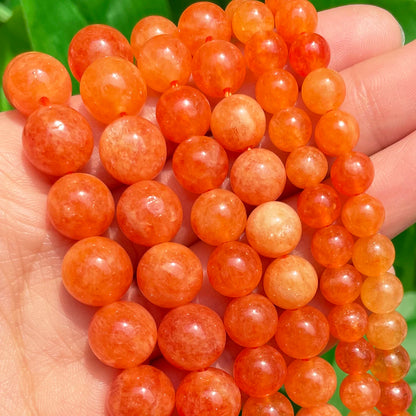Natural Stone Dark Blue Chalcedony Jades Beads Round Loose Spacer Beads