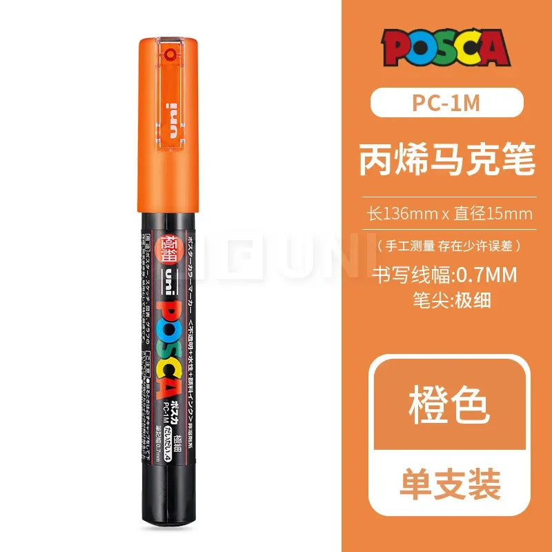 Uni Posca Full Marker PC-1M 3M 5M Multi-Colours Acrylic