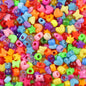200-1200Pcs multi-colored Large Hole Pony Beads