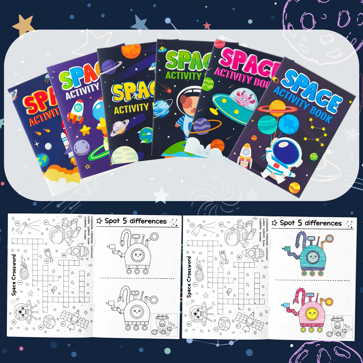 24PCS Mix Styles Coloring Books  Creative Painting Kits