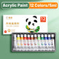 Acrylic Paint Set 12/18/24 Colors 5ml/0.17oz,Water-Proof