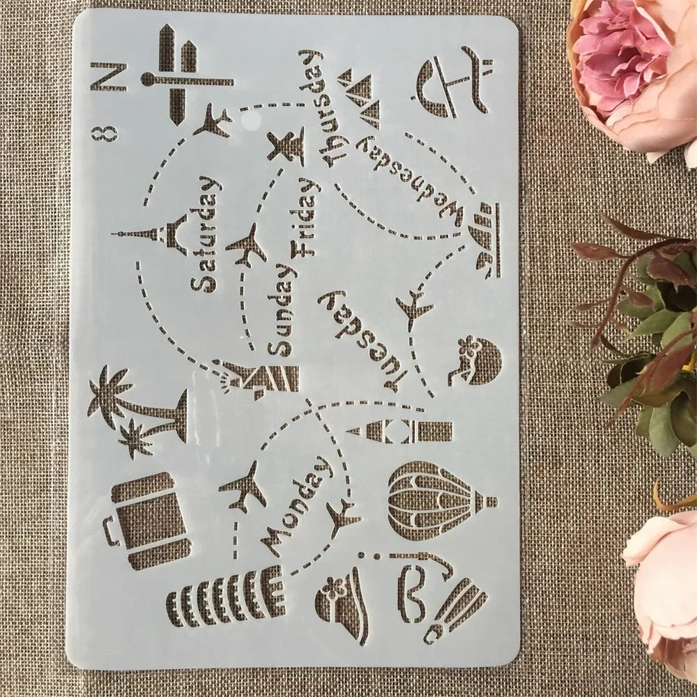 Heart Line Music Bear DIY Craft Layering Stencils