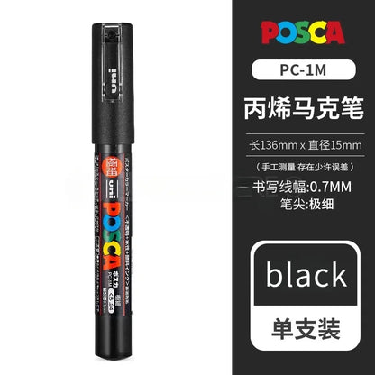 Uni Posca Full Marker PC-1M 3M 5M Multi-Colours Acrylic