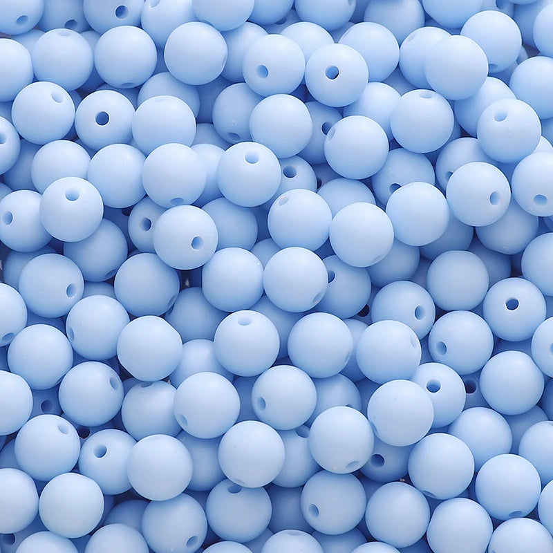 50-100pcs 8/10mm Acrylic Frosted Matte Round Beads Multi Color