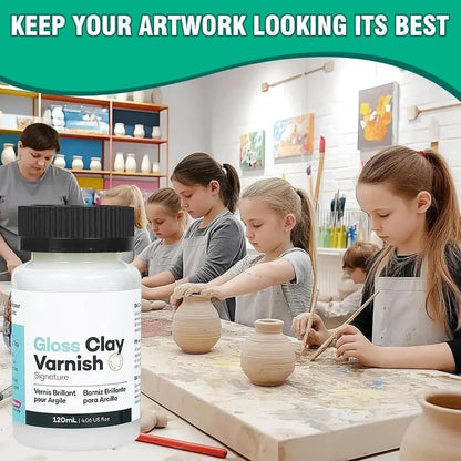 50/100ML Gloss Varnish For Air Dry Clay Glaze