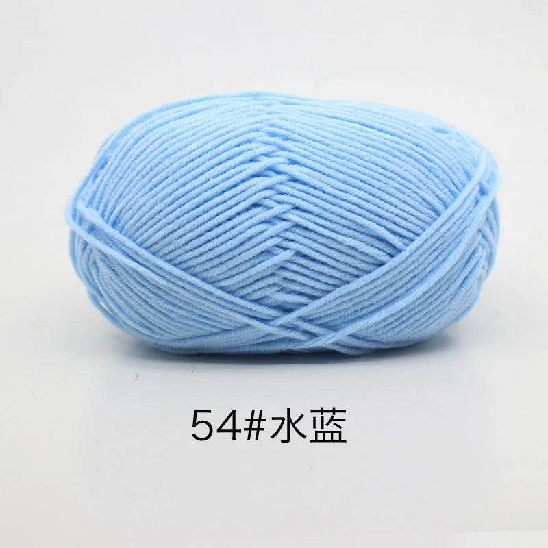 40-50g/Set 4ply Milk Cotton(80%) Knitting Yarn