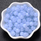6-18mm Gradient Acrylic Beads Round Cat's Eye  Loose Spacer Beads