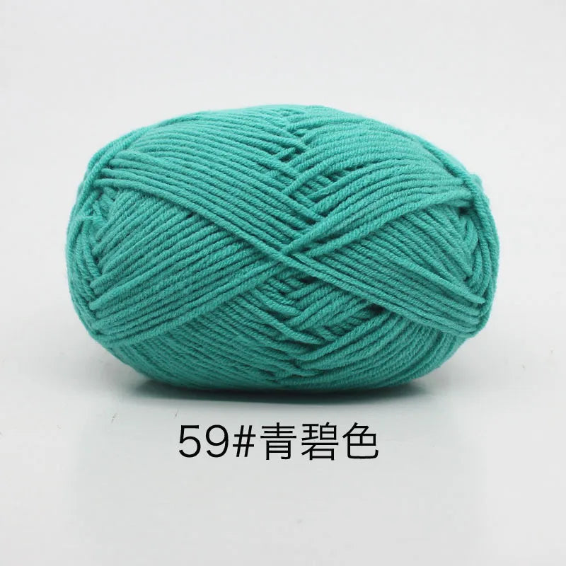 40-50g/Set 4ply Milk Cotton(80%) Knitting Yarn