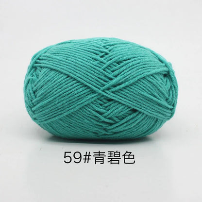 40-50g/Set 4ply Milk Cotton(80%) Knitting Yarn