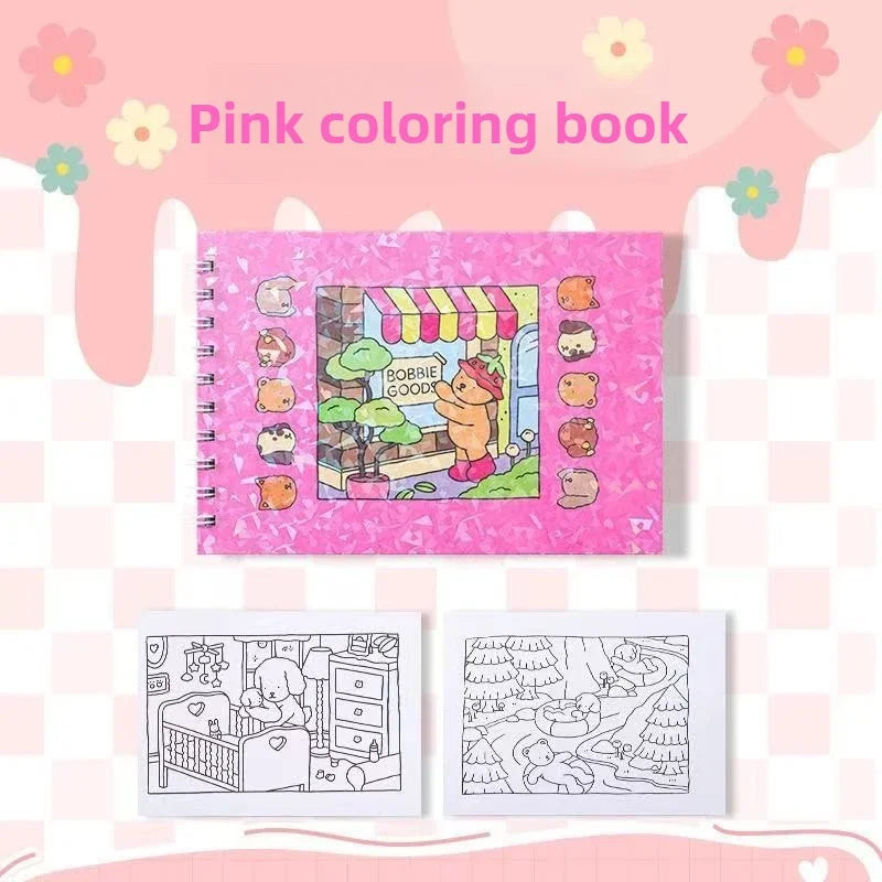 Hand-Drawn Sketch Coloring Book for Adults & Teens