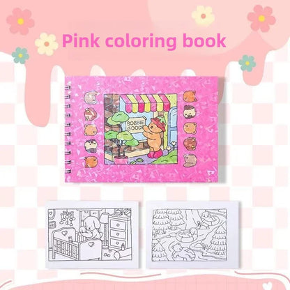 Hand-Drawn Sketch Coloring Book for Adults & Teens