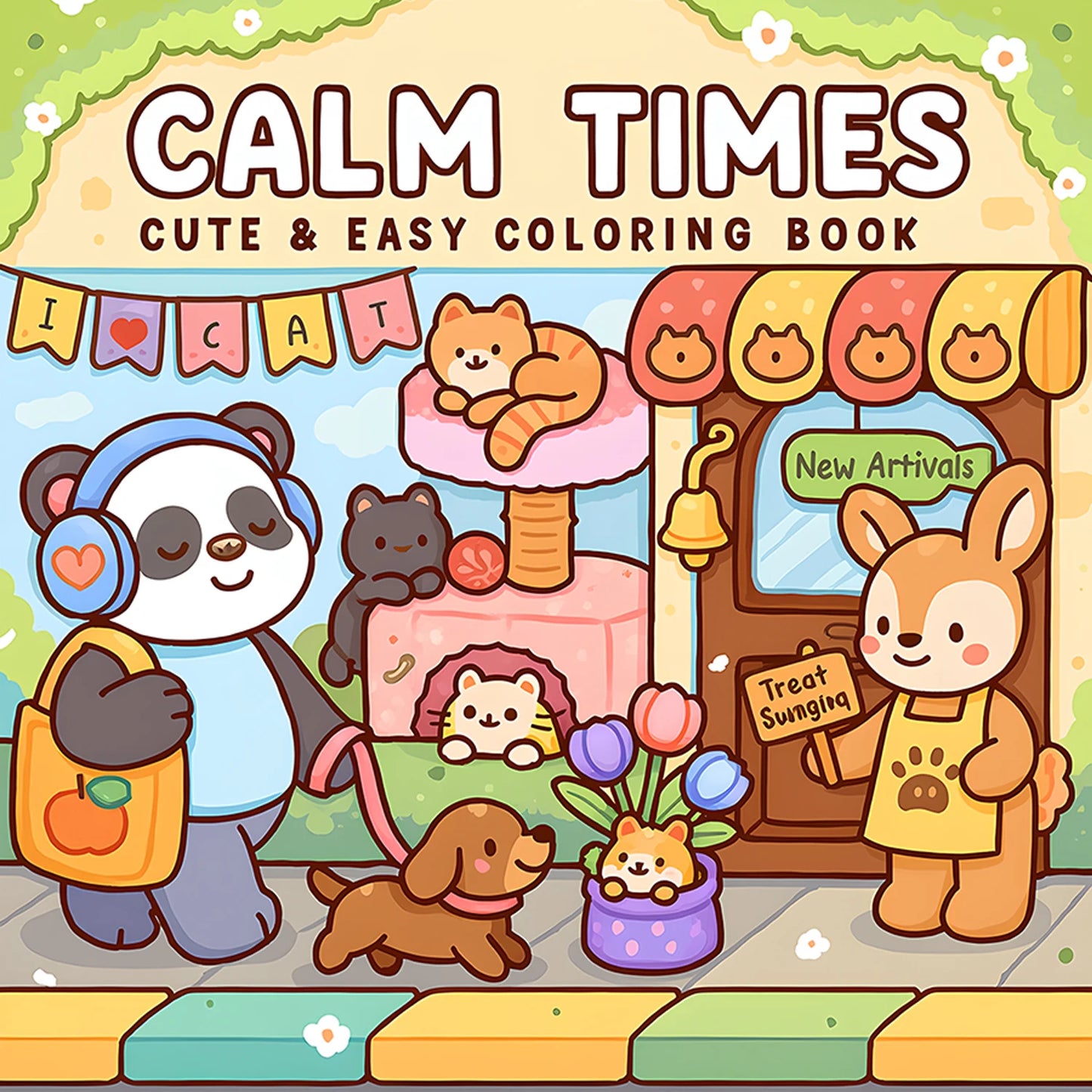 CALM TIMES Bold-easy Patterns Coloring Book