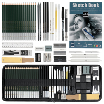 20/54/58/70/144 Drawing And Sketching Kit | Portable Travel Case