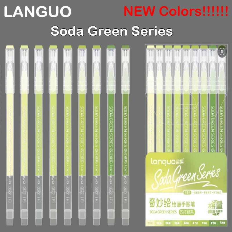 LANGUO 207/4 Colors Glitter Acrylic 0.5/1.0mm Gel Pen