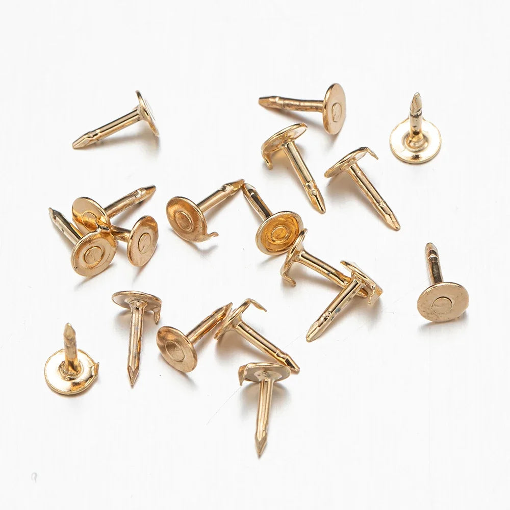 100pc Metal Locking Pin Back Brooch Badge Holder