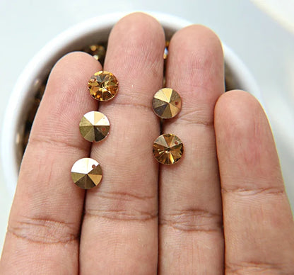 8mm SWAROVSKI 6200 Rivoli Crystal Pendant Beads (17 Colors)