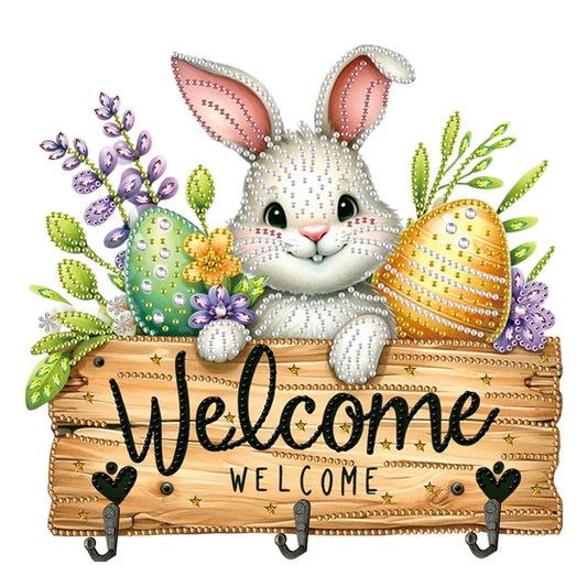 Easter Diamond Art Craft Wall Hooks