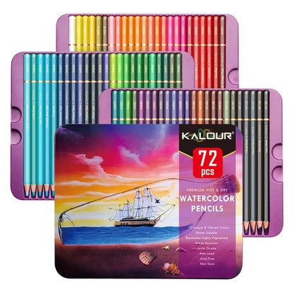 KALOUR Colored Pencil 72pcs/Set Art Stationery Rich Colors