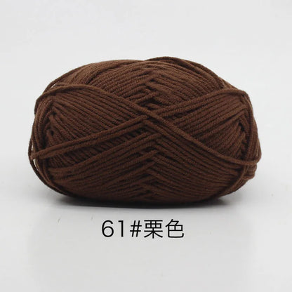 40-50g/Set 4ply Milk Cotton(80%) Knitting Yarn