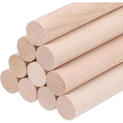 10pcs Wooden Dowel Rods