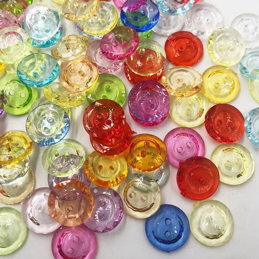 50/100PCS New Style 2 Hole Plastic Buttons