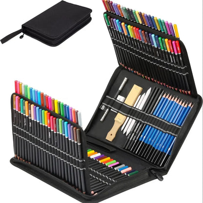 20/54/58/70/144 Drawing And Sketching Kit | Portable Travel Case