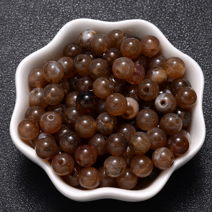 6-18mm Gradient Acrylic Beads Round Cat's Eye  Loose Spacer Beads