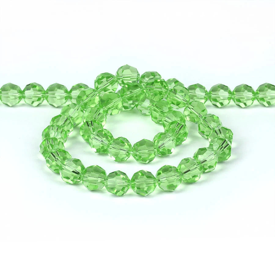 32Facets Round Ball 2mm 3mm 4mm 6mm 8mm 10mm 12mm 14mm Faceted Crystal Glass Loose Spacer