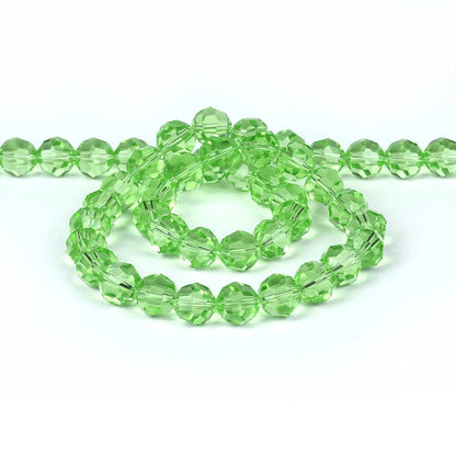 32Facets Round Ball 2mm 3mm 4mm 6mm 8mm 10mm 12mm 14mm Faceted Crystal Glass Loose Spacer
