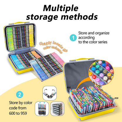 360 Colors Acrylic Marker Brush Pens Paint Art Markers