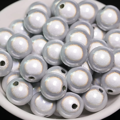 4/6/8/10/12mm Acrylic Dreamy Round Beads, Unique Loose Beads,