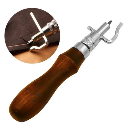 7 in 1 Leather Edge Stitch Groover Tool Adjustable Leathercraft Grooving Chisel