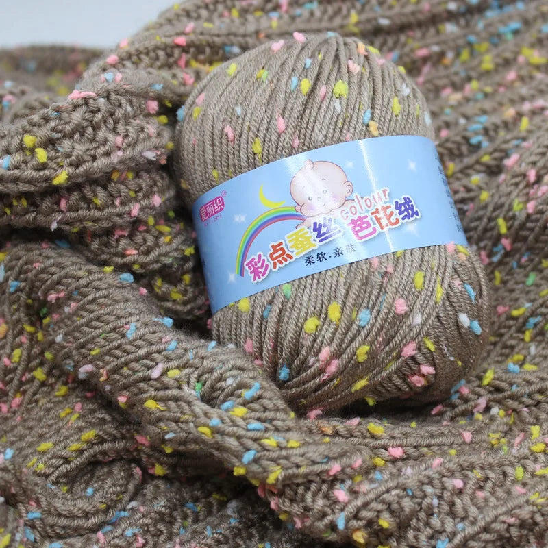 High Quality Wool Thread Eco-dyed Needlework Baby Cotton Cashmere Yarn
