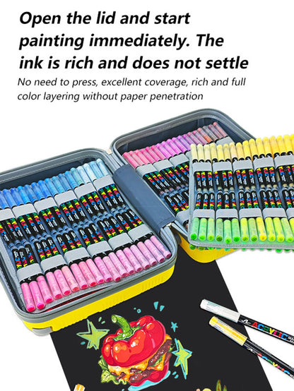 Guangna  360 Color Acrylic Marker Set with Travel Case