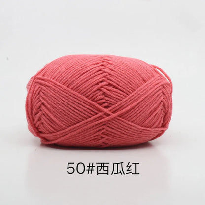 40-50g/Set 4ply Milk Cotton(80%) Knitting Yarn