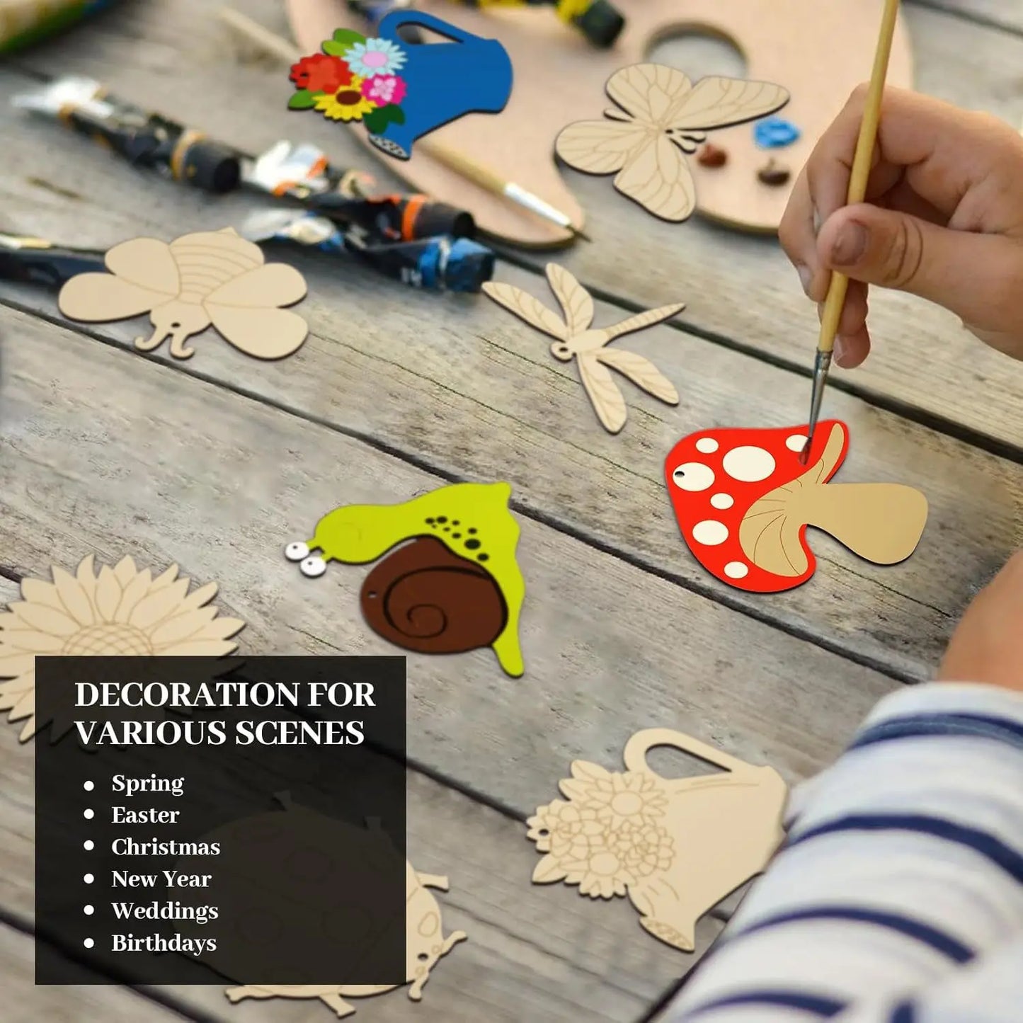 80pcs/Set Wooden