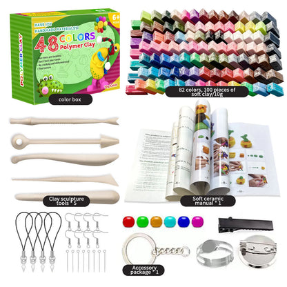 Polymer Clay Blocks With Tools Kit