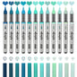 Acrylic Paint Markers ,12 pcs Brush Tip Paint Pens Set with 9 Professional Color